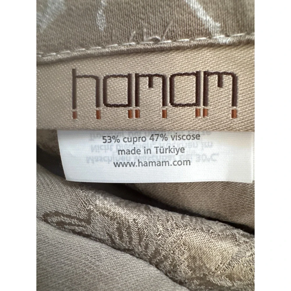 Williams Sonoma Hamam Dune Floral Jacquard Cupro Viscose Pillow Sham Sample 28in
